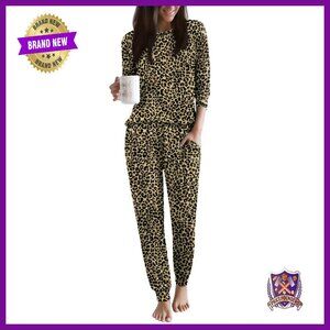 Ultra-Soft Long Sleeve Jogger Pajama Set with Pockets